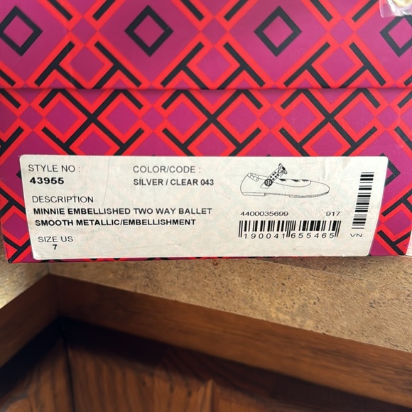 Tory Burch, Minnie embellished size 7 - Picture 3 of 3
